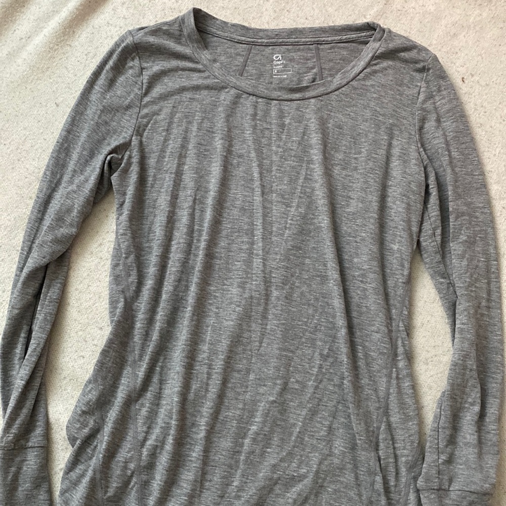 Gap Fit grey long sleeved shirt